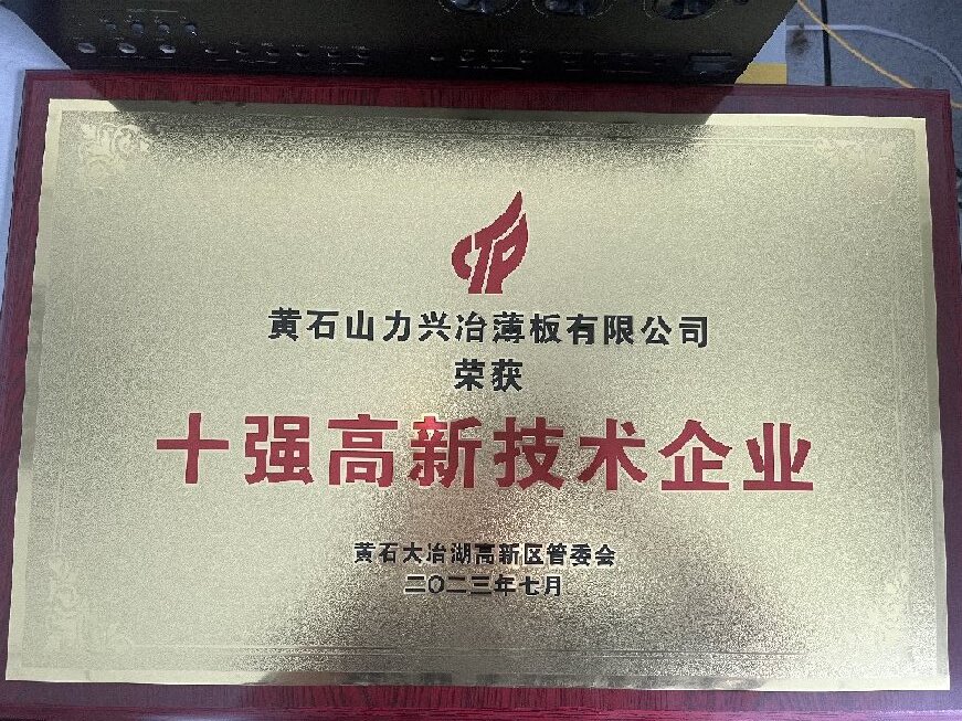 十强高新技术企业